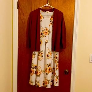 Women’s dress with sweater